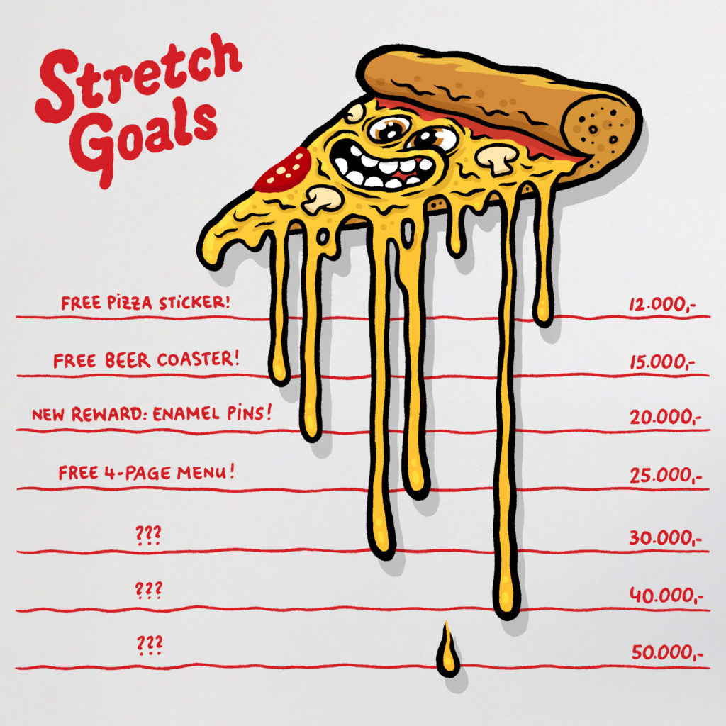 Kickstarter pizza stretch goals